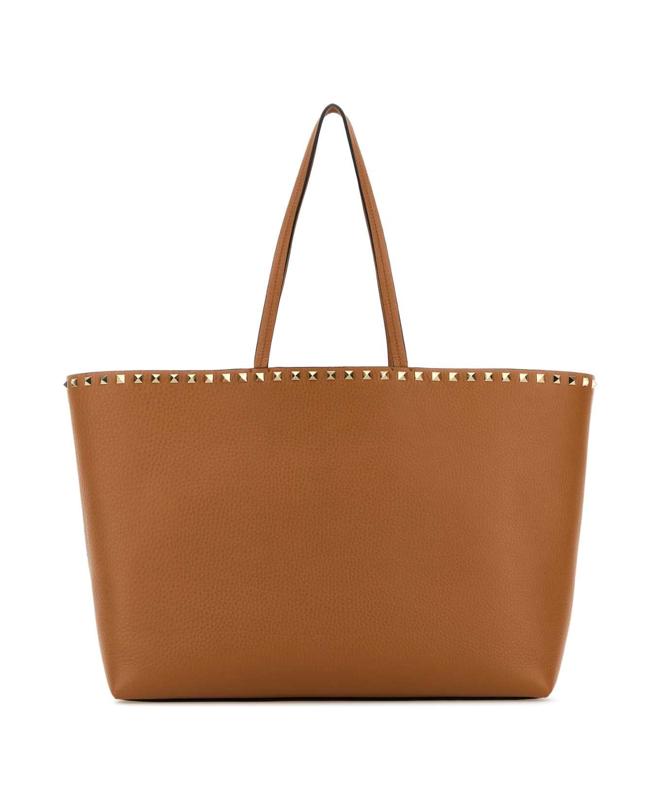 Valentino Garavani Rockstud Shopping Bag - ALMONDBEIGE