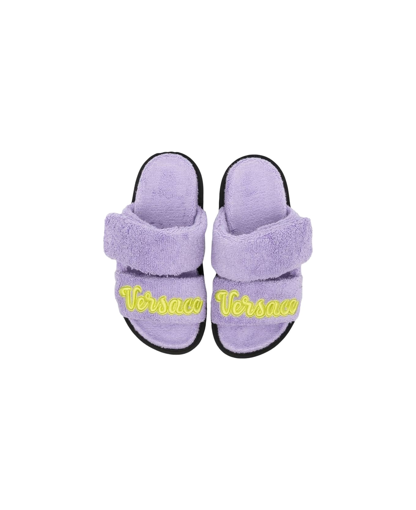 Versace Terry Slipper And Embroidery - LILAC