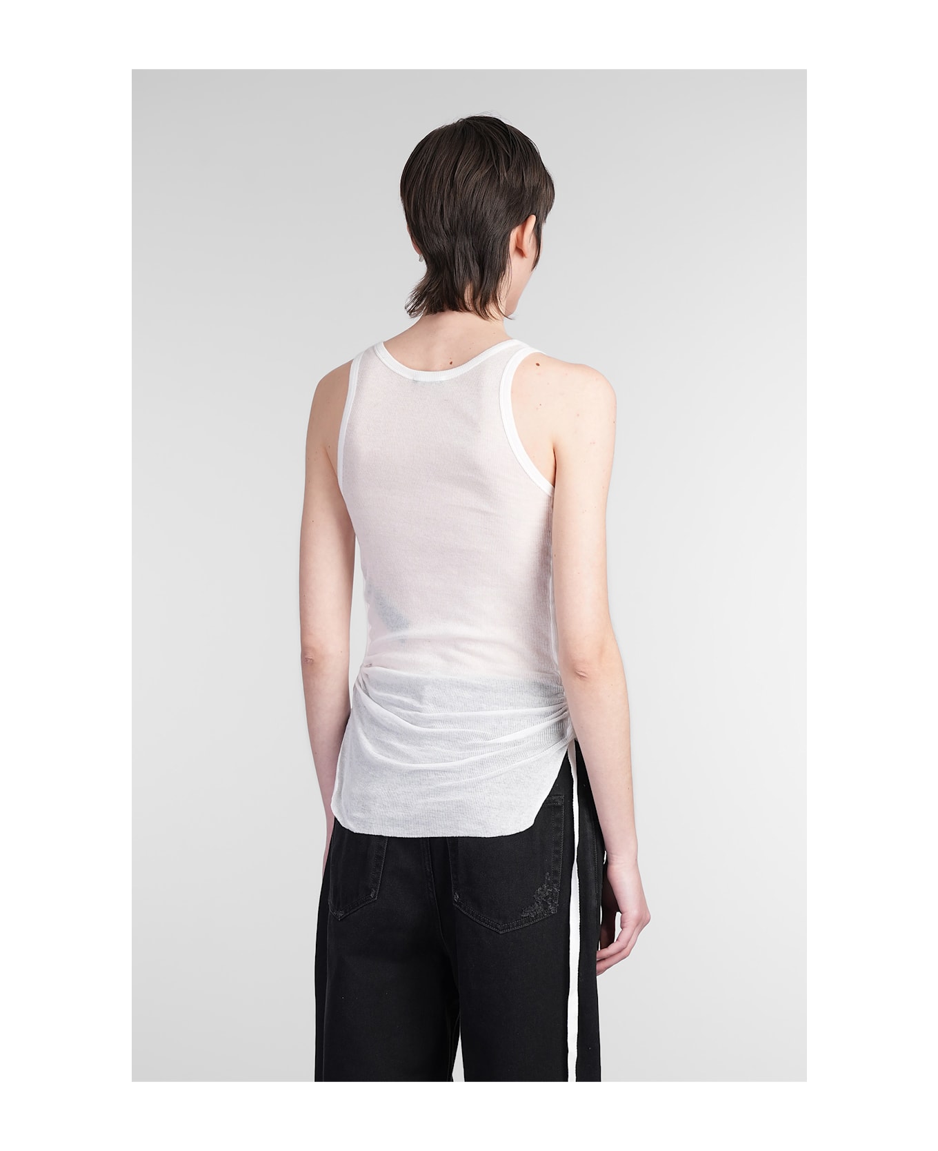 Ann Demeulemeester Mara Topwear In White Cotton - white