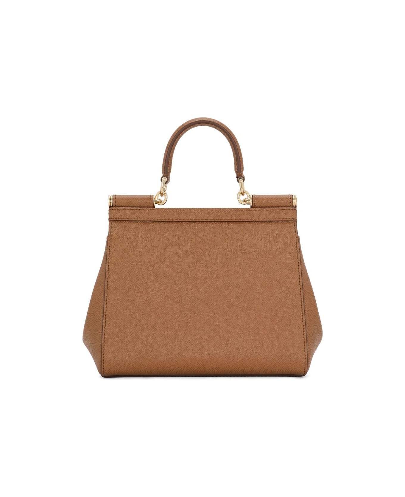 Dolce 
Gabbana Sicily Medium Leather Handbag - Brown