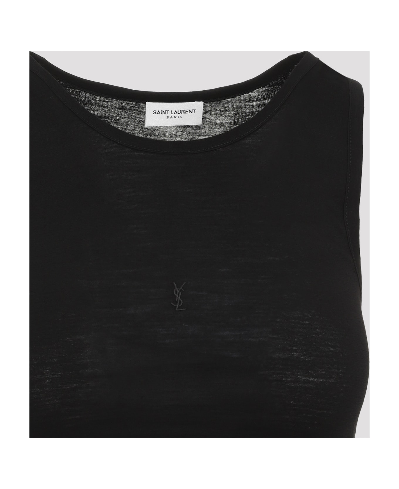 Saint Laurent Fitted Classic Tank Top - Noir