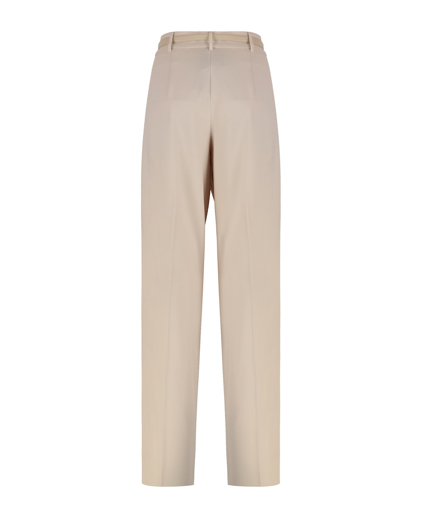 Max Mara Studio Stretch Wool Pants - Beige