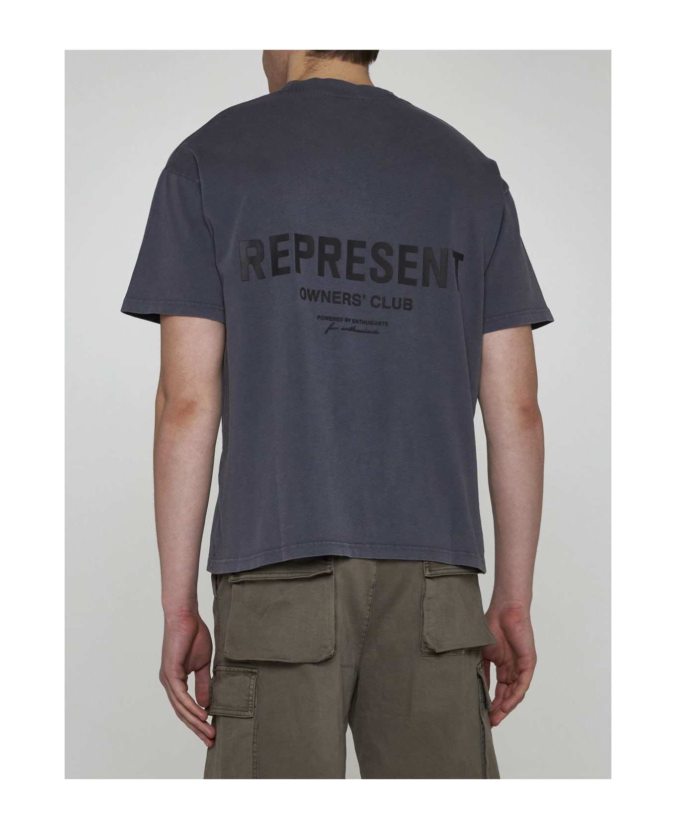 REPRESENT Logo Cotton T-shirt - Storm シャツ