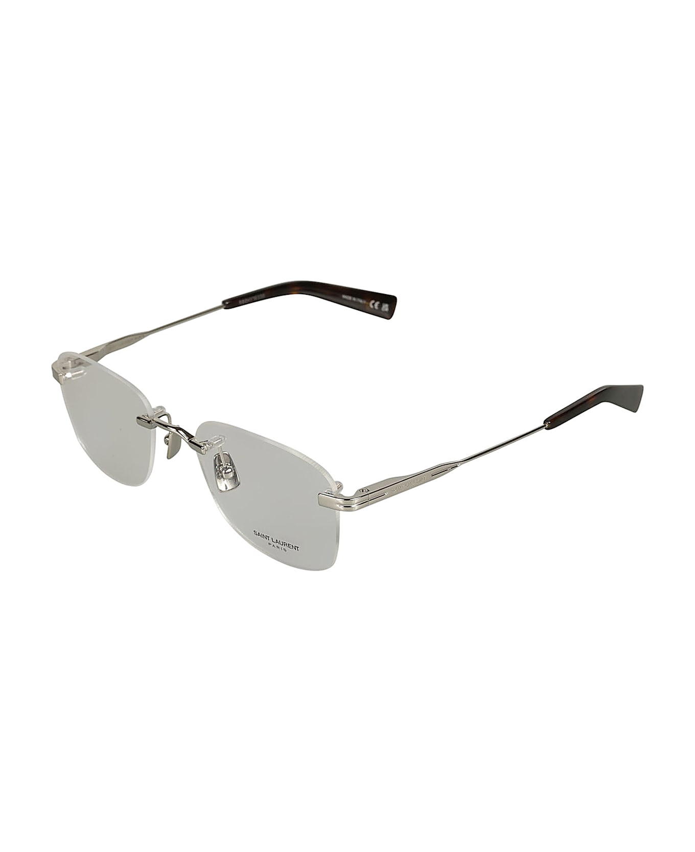 Saint Laurent Eyewear Sl744 Glasses - SILVER-SILVER-TRANSPARENT