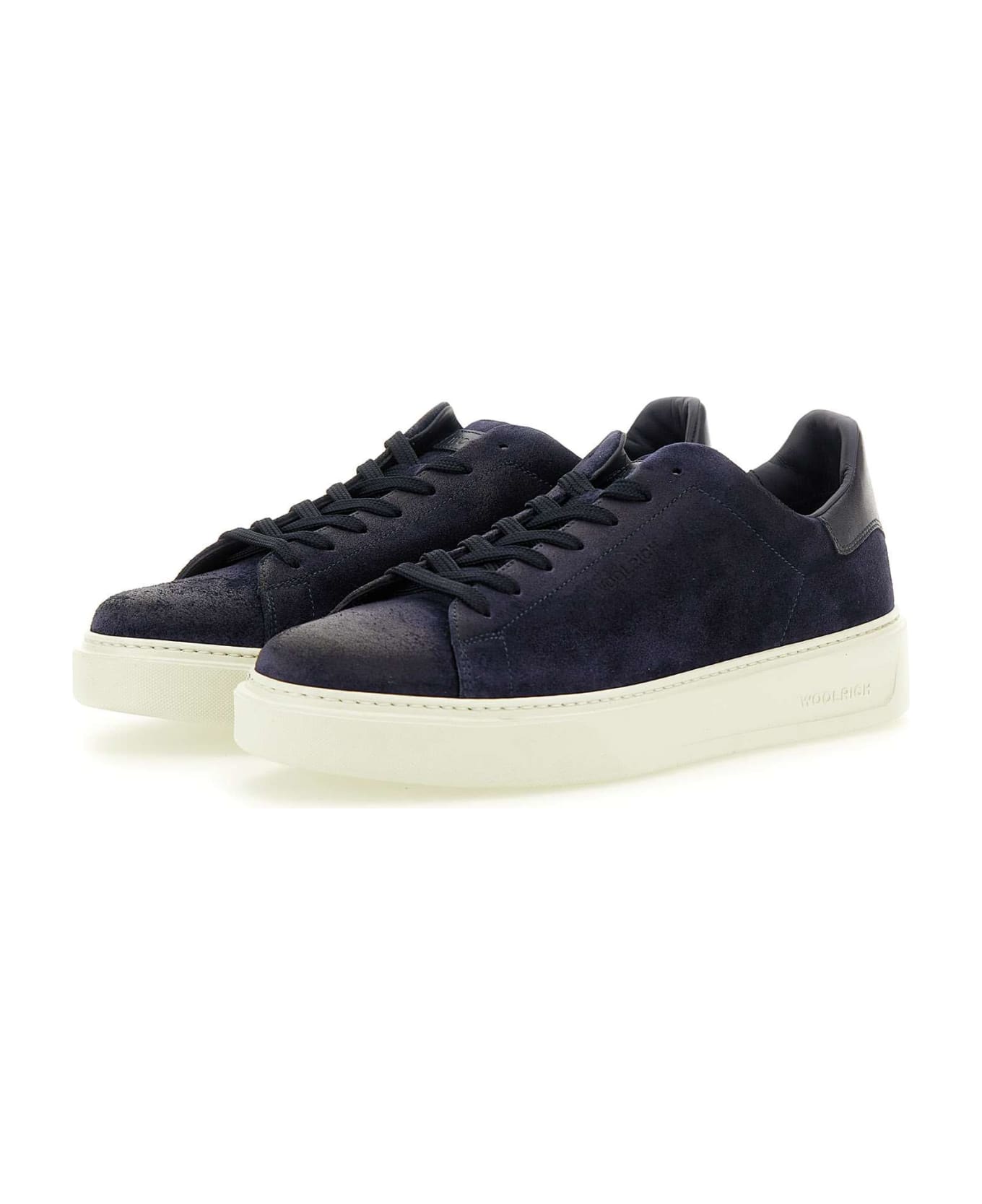 Woolrich 'classic Court' Suede Sneakers - Blu スニーカー