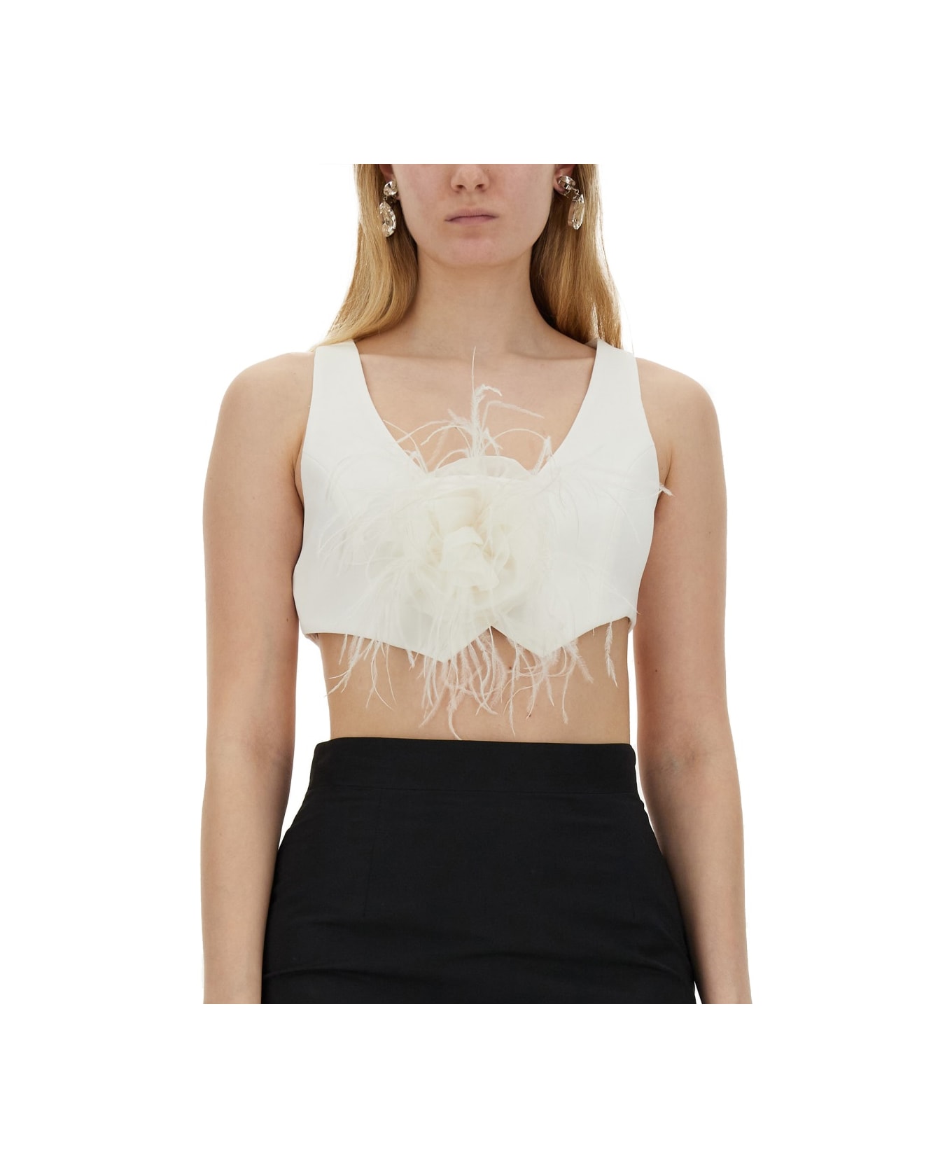 Moschino Vests With Rose. - WHITE