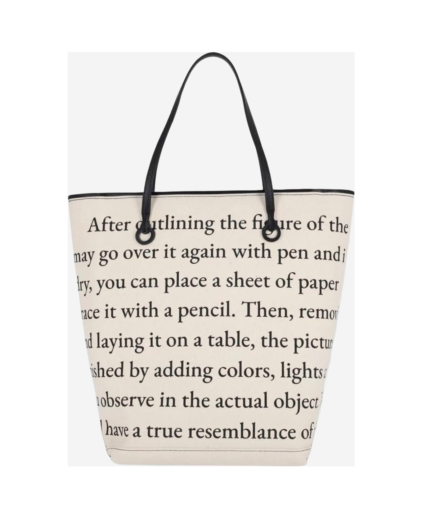 J.W. Anderson Cotton Blend Anchor Shopping Bag - Ivory