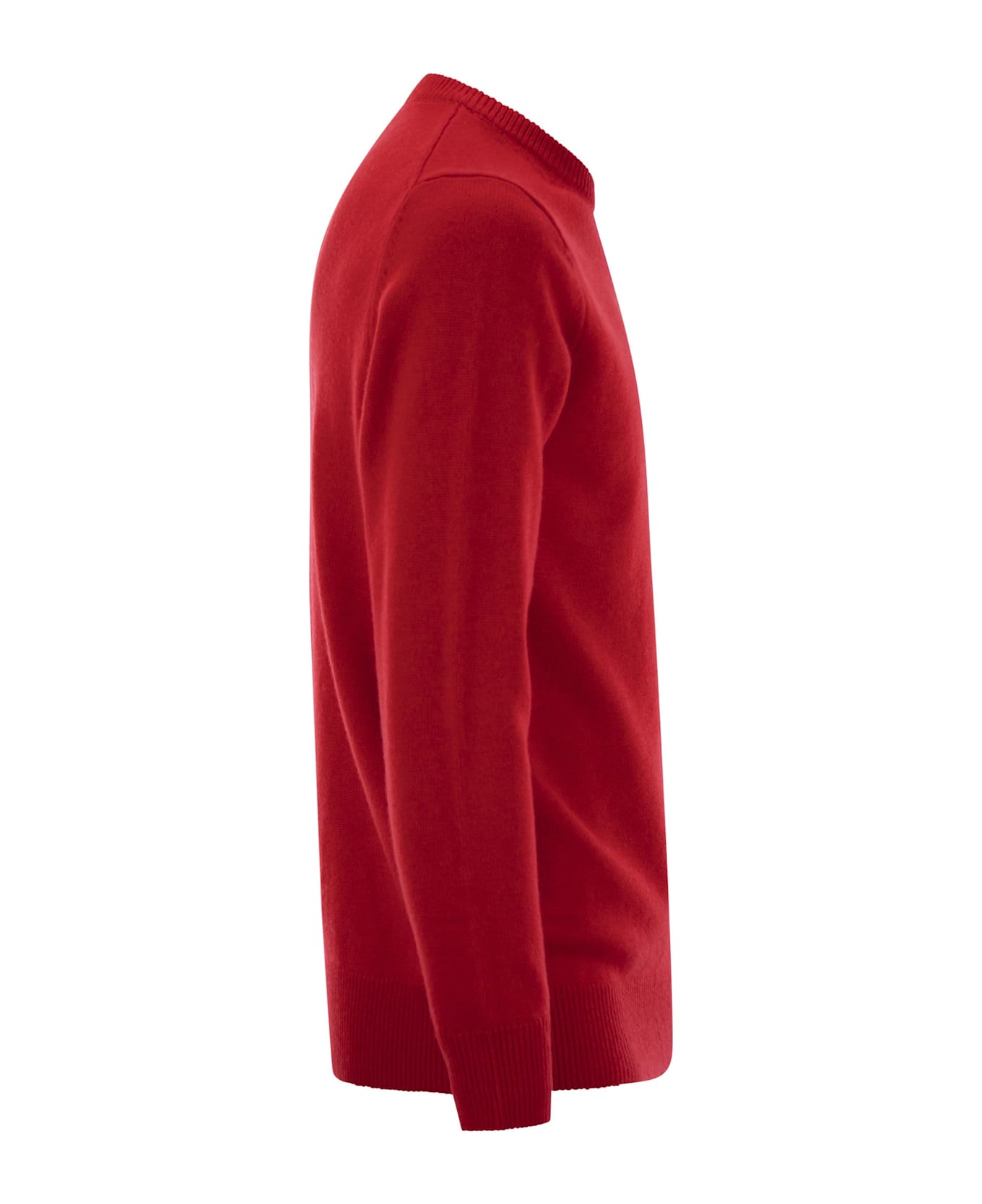 MC2 Saint Barth Vacanze Di Natale Jumper In Wool And Cashmere Blend - Red