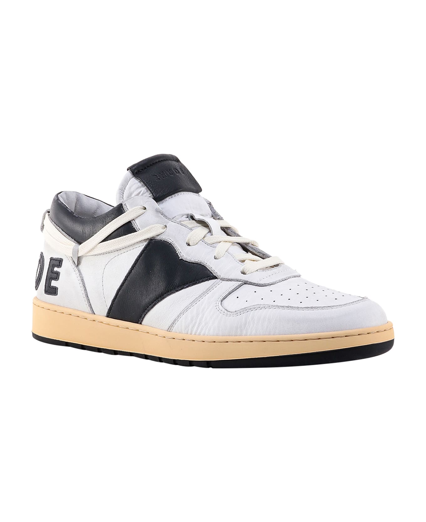 Rhude Rhecess Low Sneakers - 0128 WHITE/BLACK