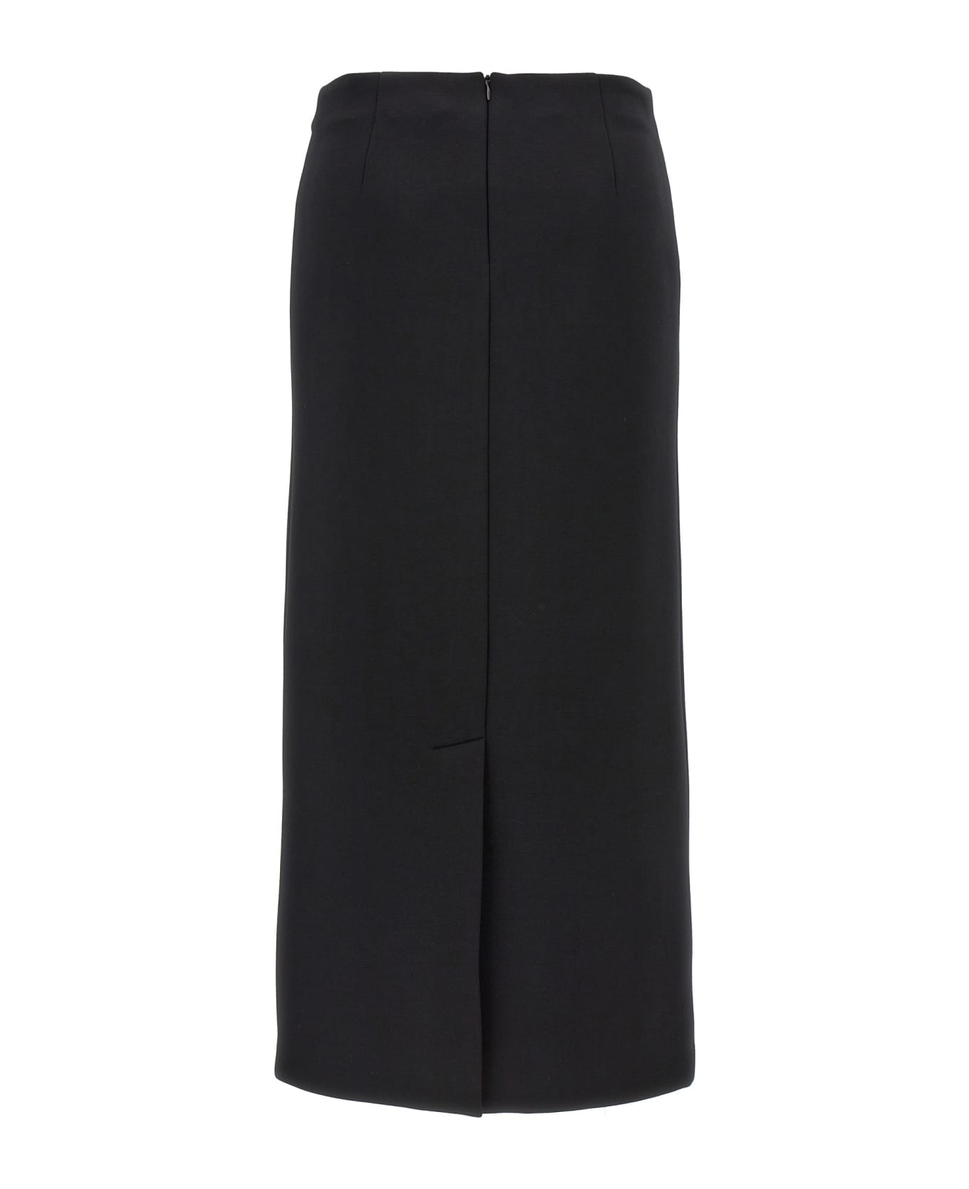 'S Max Mara 'flou' Skirt - Black  