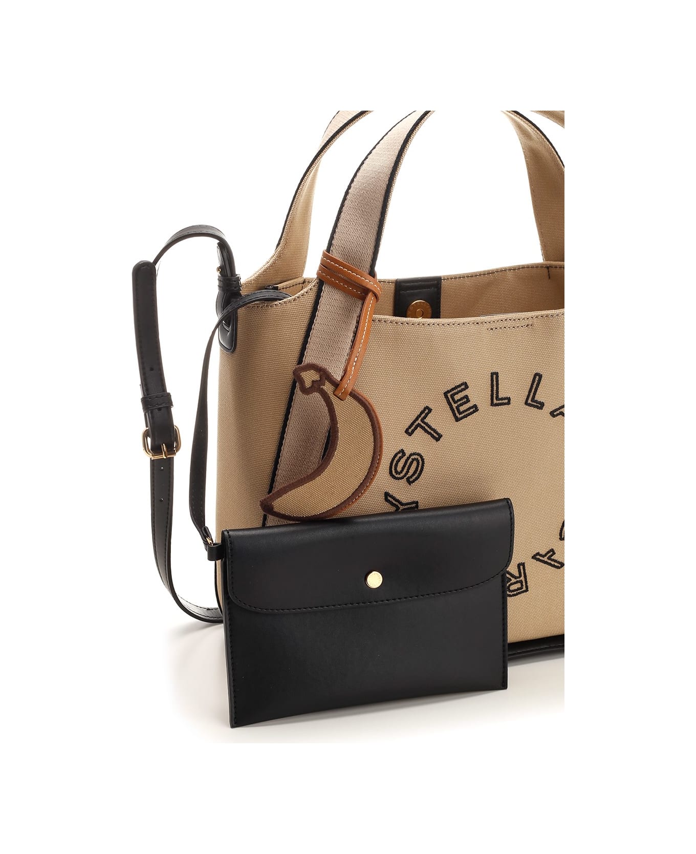 Stella McCartney Stella Logo Hand Bag - Beige ショルダーバッグ