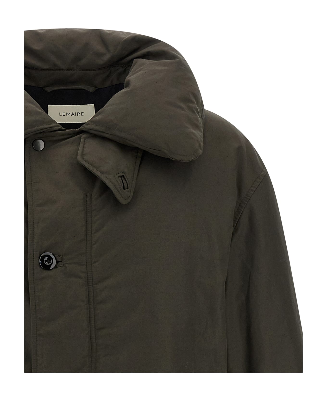 Lemaire Bubble Collar Down Jacket - Brown