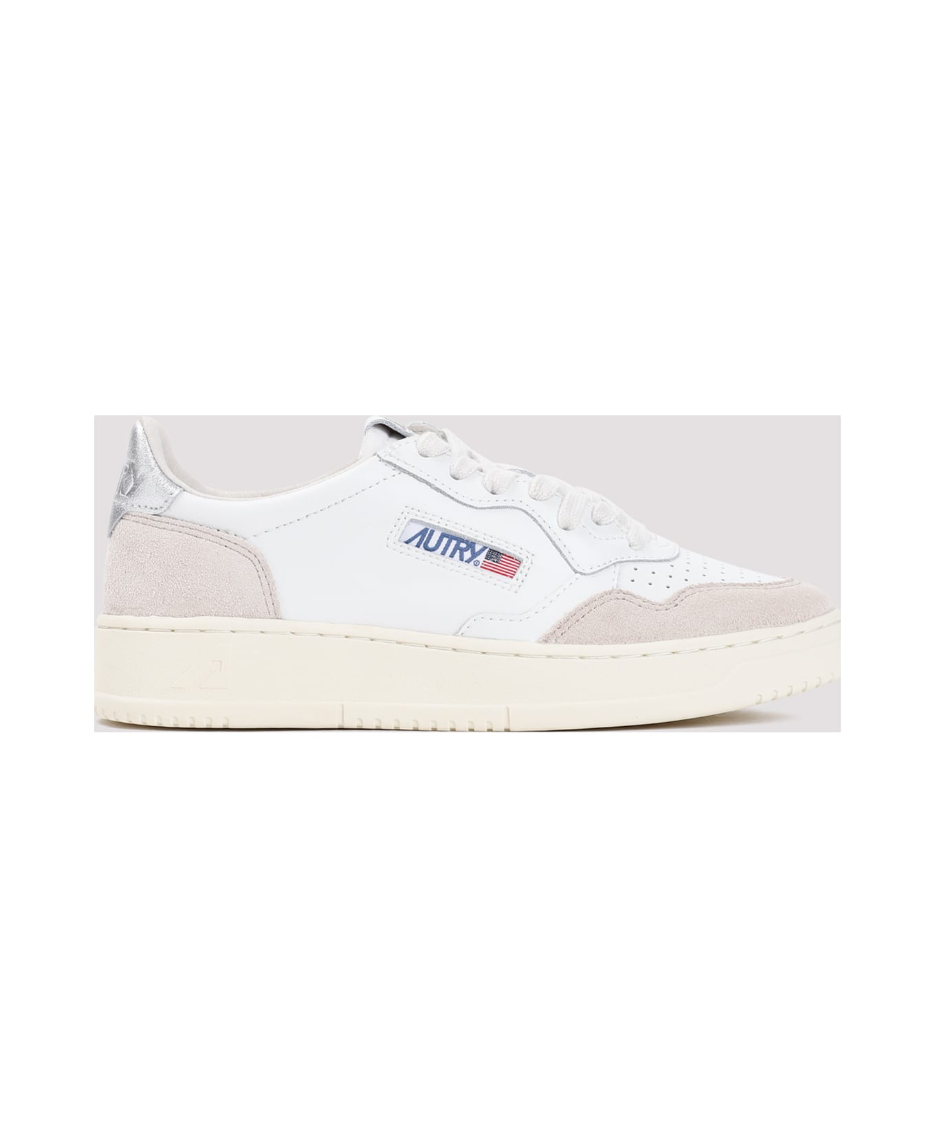 Autry Medalist Low Sneakers - Wht Silver