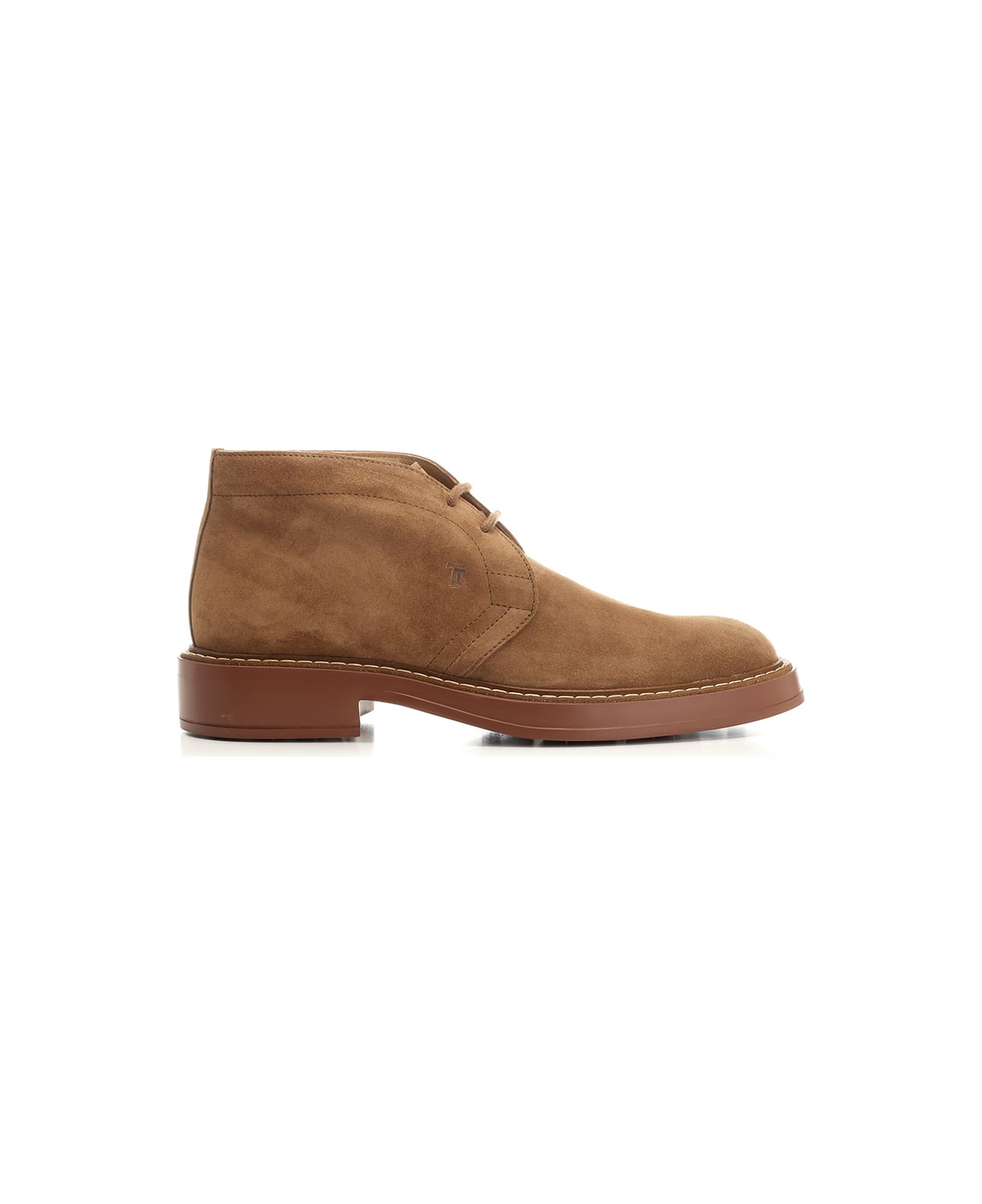 Tod's Suede Ankle Boot - Light Walnut