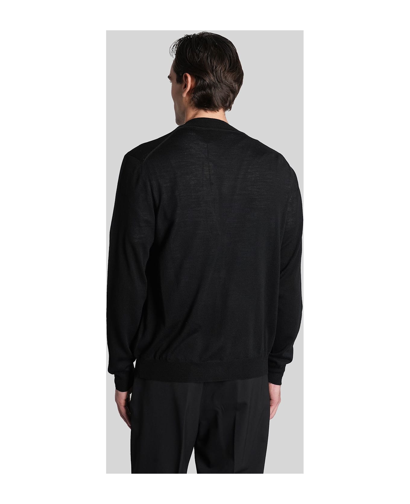 Mauro Grifoni Cardigan In Black Wool - black