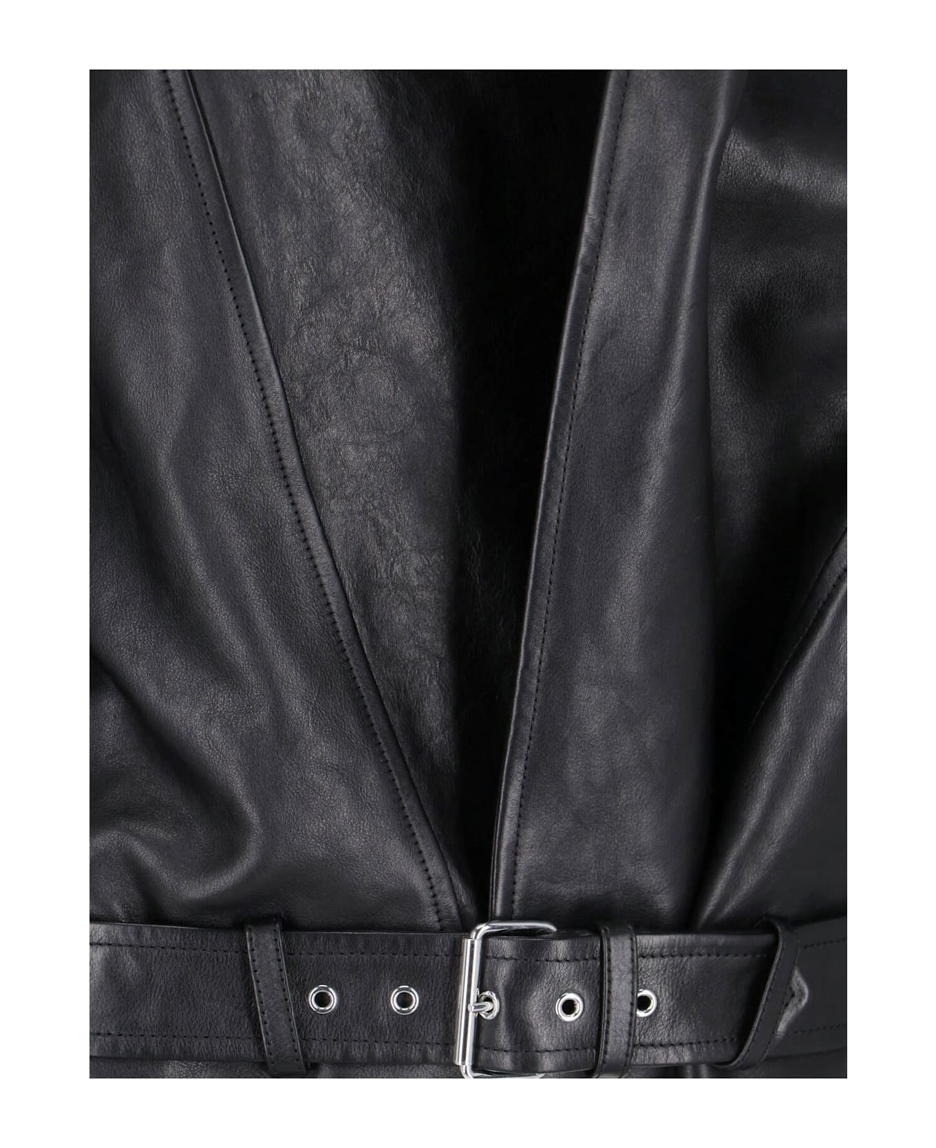 Alaia 
biker
 Hooded Jacket - Black