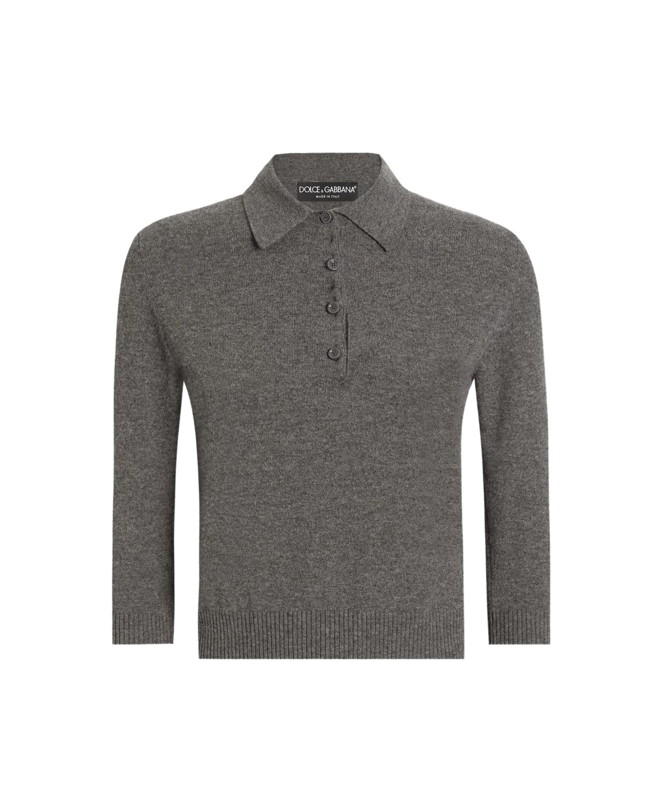 Dolce 
Gabbana Dolce &amp; Gabbana Medium Gray Polo - Grey