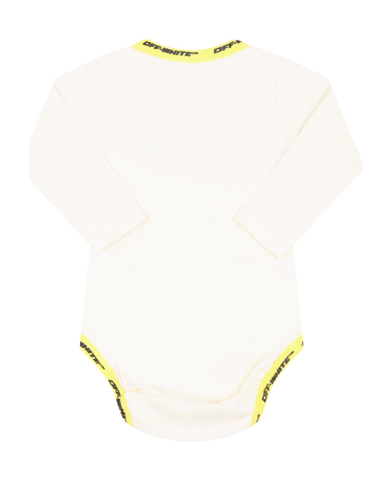 Off-White Ivory Body For Baby Boy With Logos - Ivory