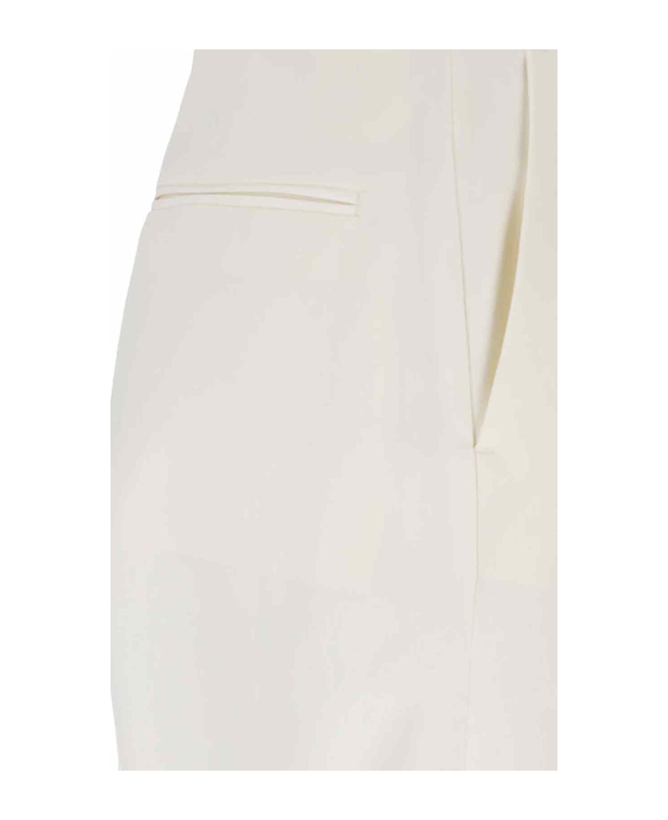 MM6 Maison Margiela Straight Pants - off white