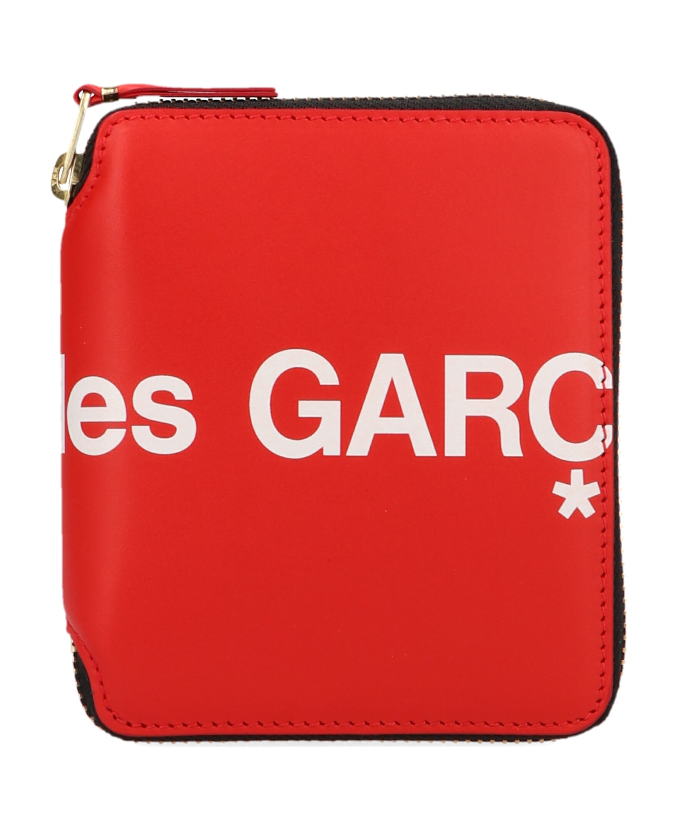Comme des Garçons Wallet Logo Print Wallet - Red