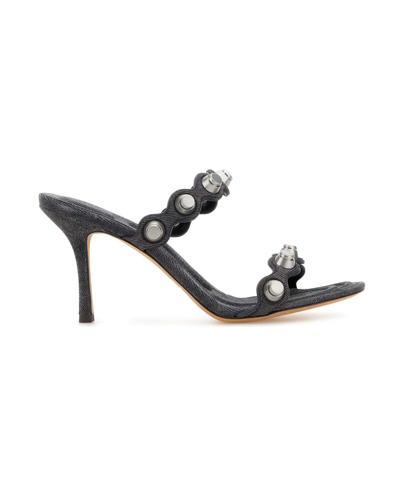 【関税&送料込】Alexander Wang Dark Grey Leather Riot Mules Alexander Wang Dark Grey Leather Riot Mules | italist
