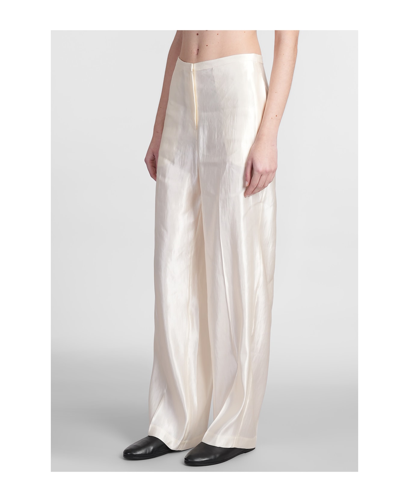 Loulou Studio Sally Pants In Beige Linen - beige