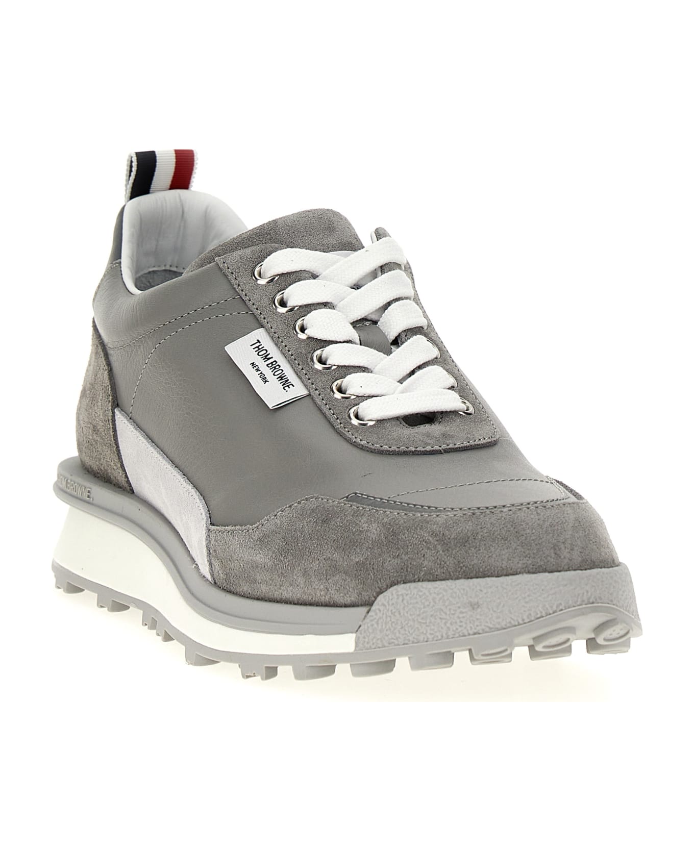Thom Browne Sneaker With Logo - Total Grey