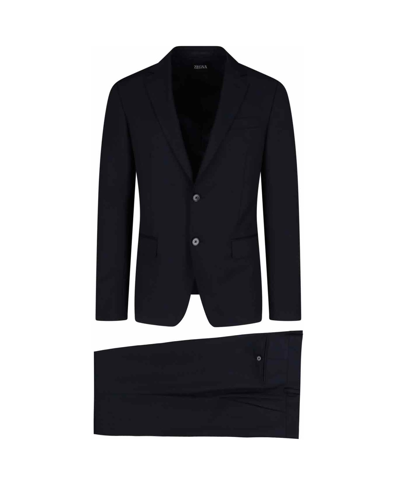 Zegna Single-breasted Suit - Blue