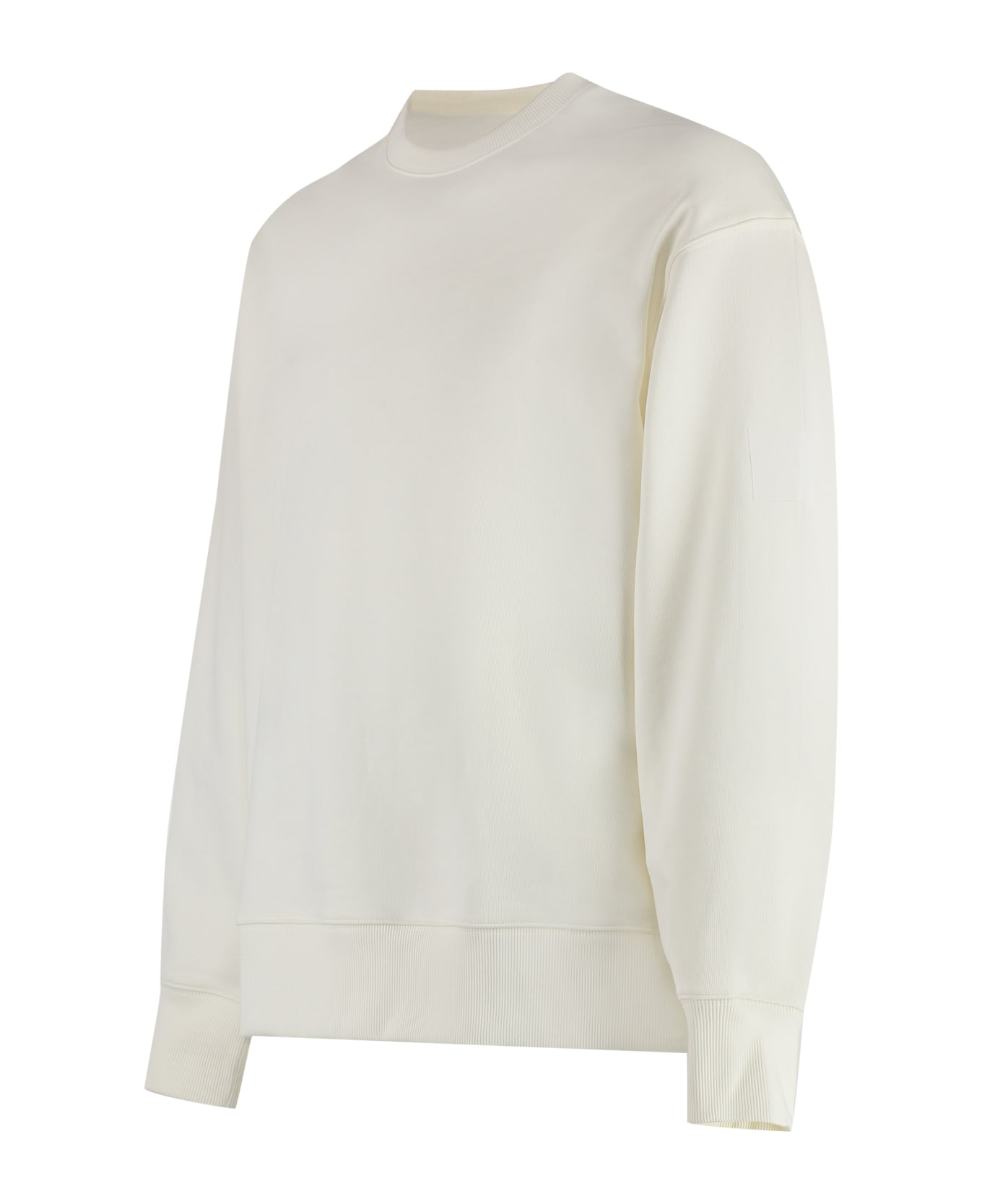 Y-3 Cotton Crew-neck Sweatshirt - Ivory