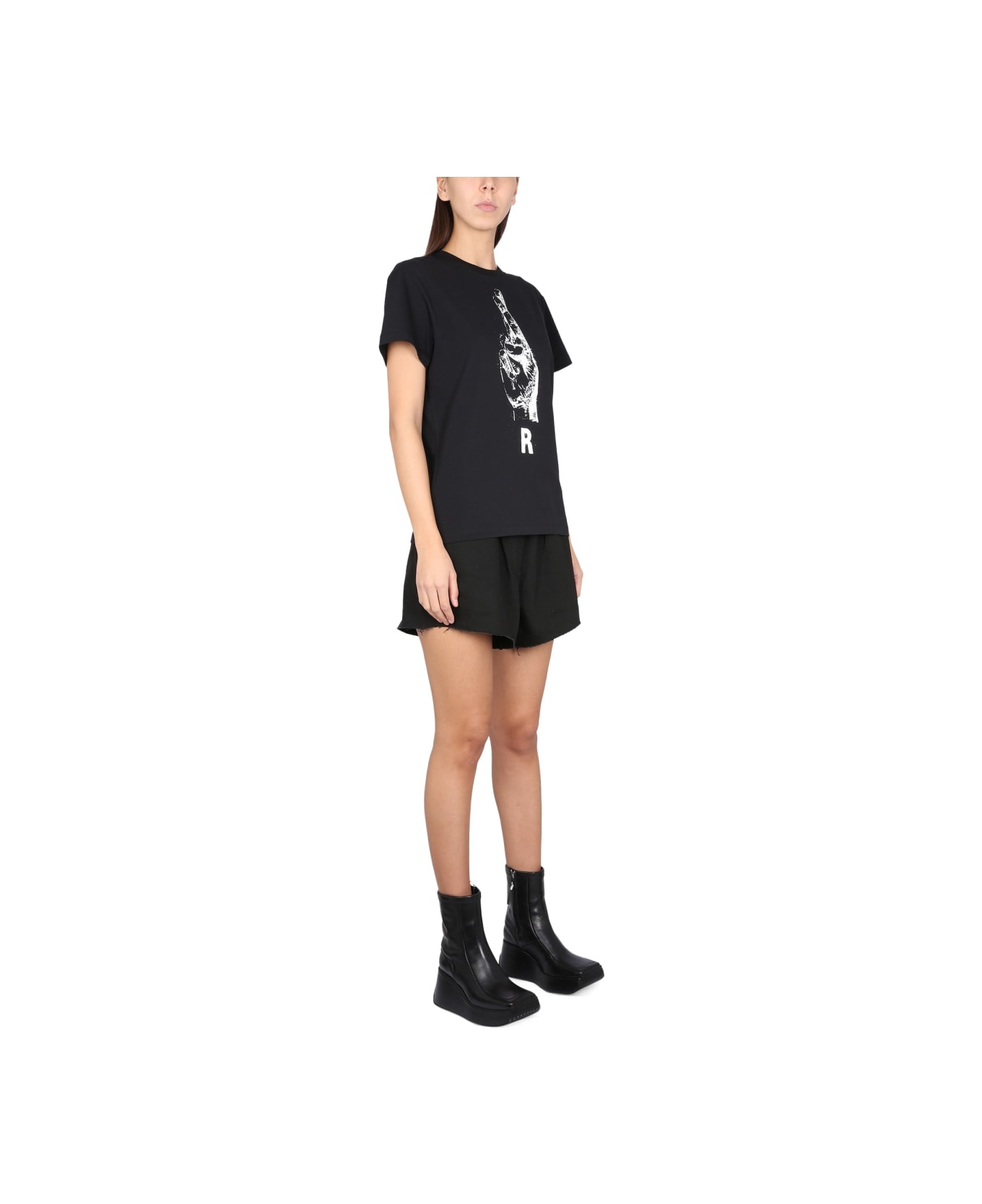 Raf Simons Denim Bermuda Shorts - BLACK
