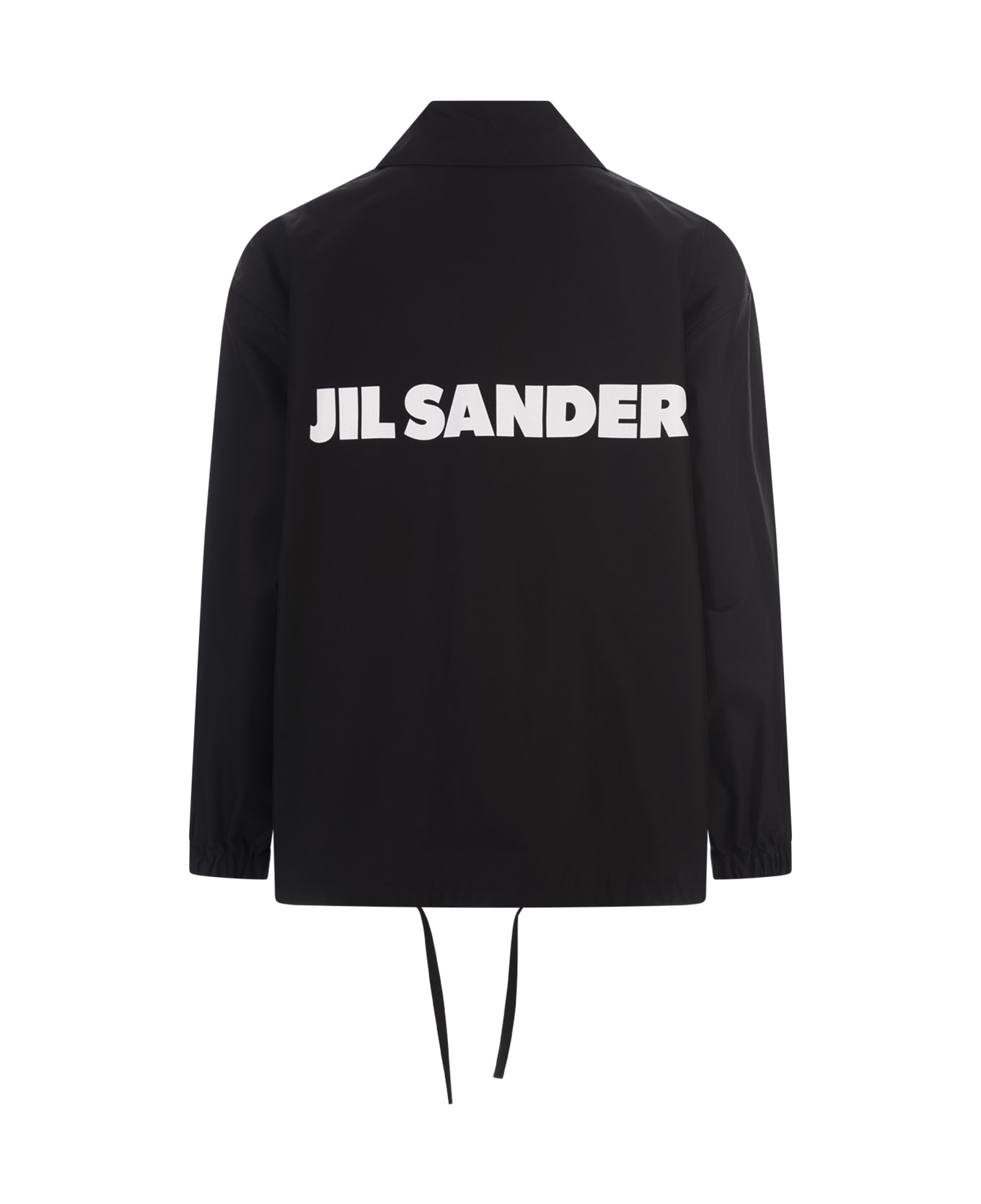 Jil Sander Black Jacket With Logo - Black