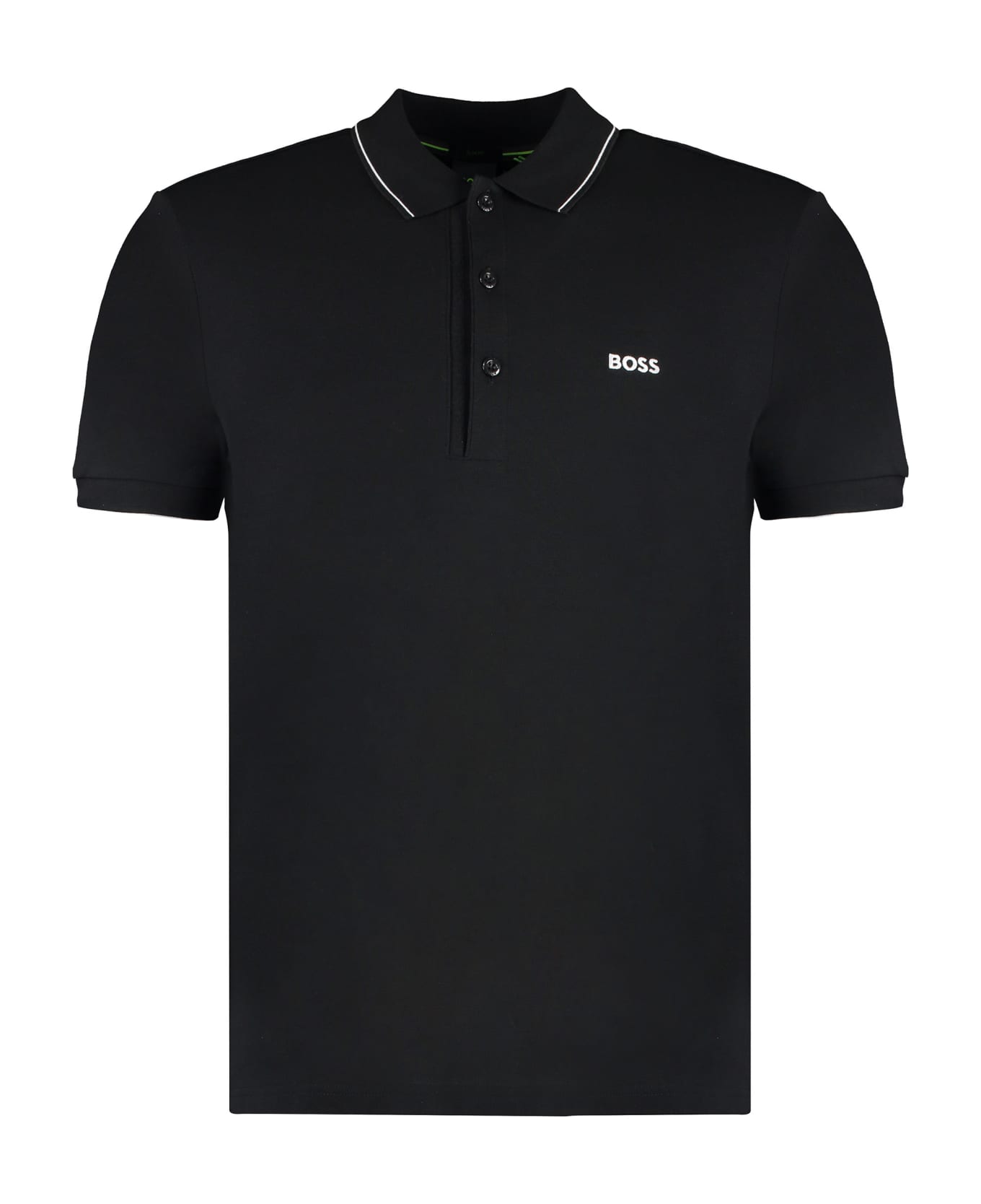 Hugo Boss Cotton-piqué Polo Shirt - black