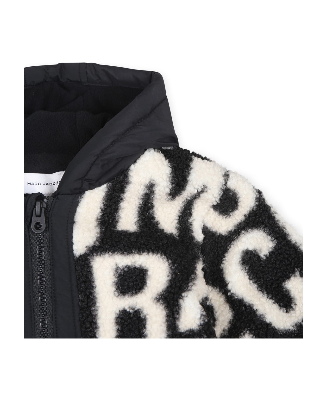 Marc Jacobs Black Faux Fur For Babykids With Logo - Black