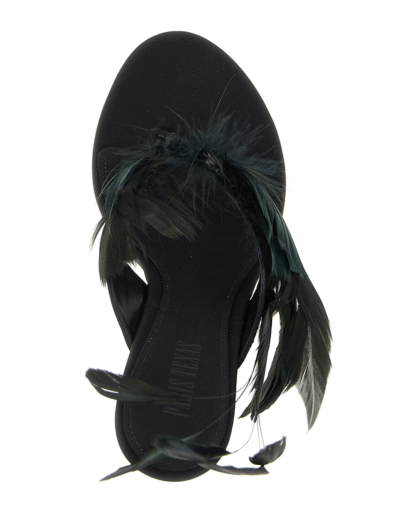 Paris Texas 'lidia Feather Thong' Mules - Black  