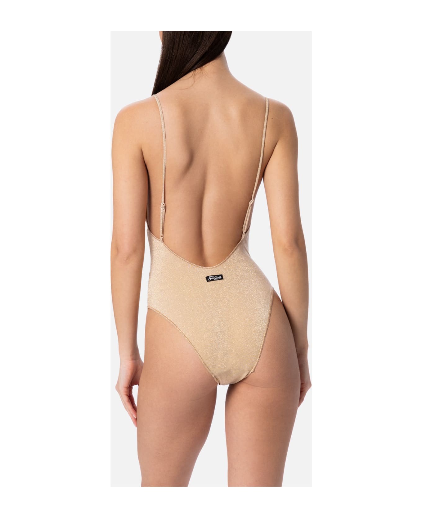 MC2 Saint Barth Woman Lurex One-piece Swimsuit Cecille - WHITE