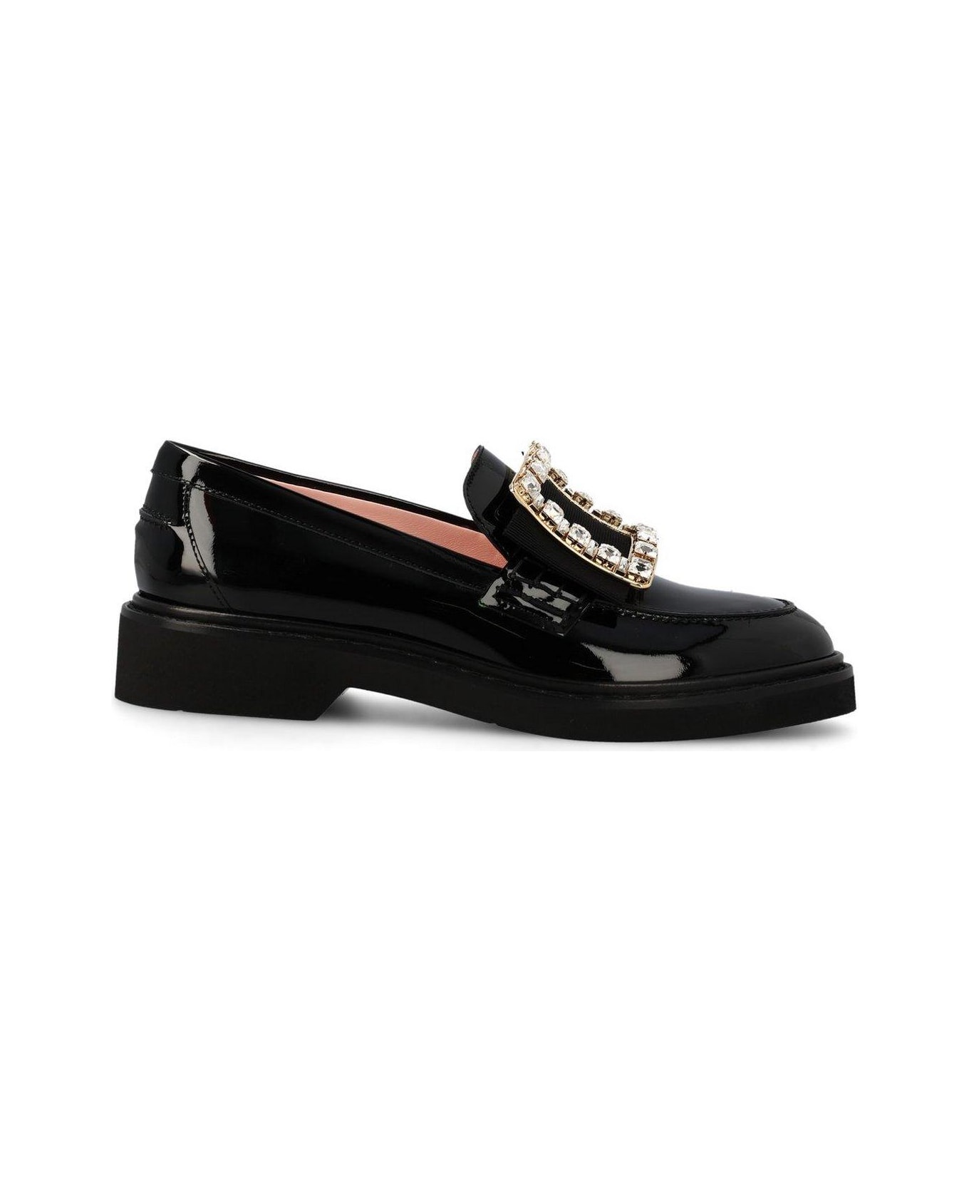 Roger Vivier Embellished Slip-on Loafers - Black
