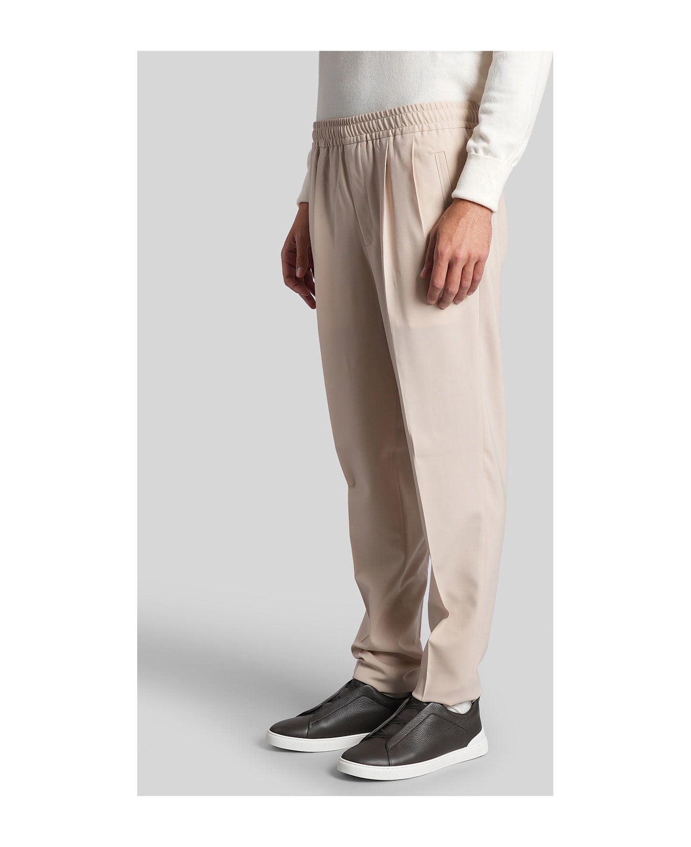 Zegna Pants In Beige Polyester - beige