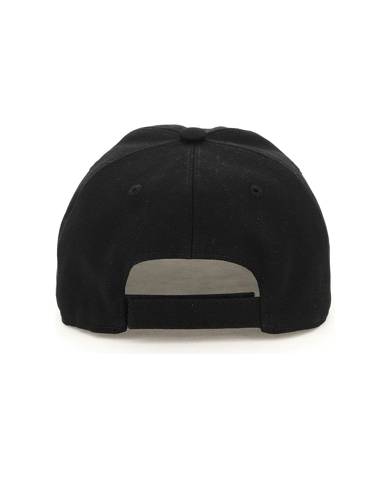 Stella McCartney Baseball Hat With Logo Embroidery - ULTRA BLACK (Black)