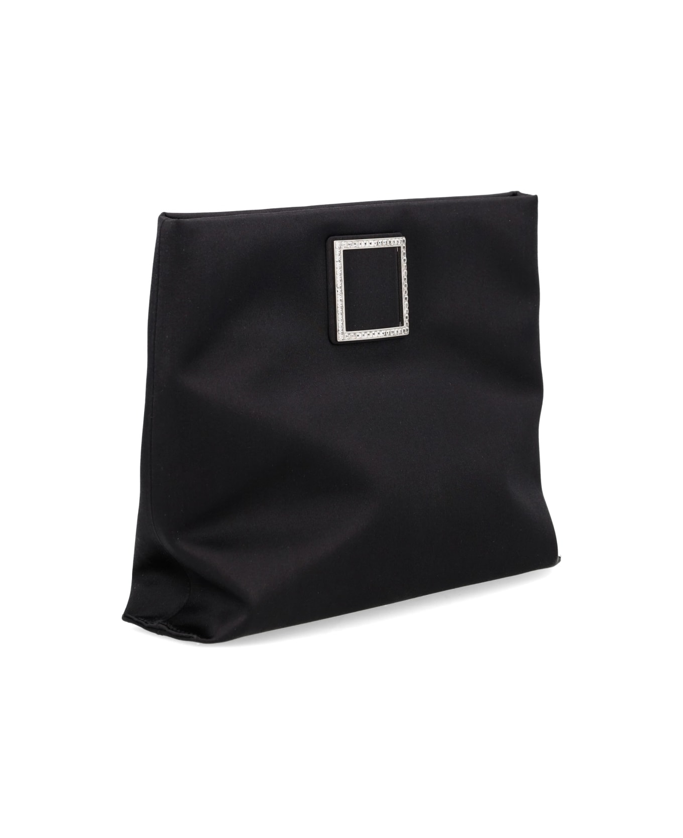 Roger Vivier "trompette" Clutch Bag - BLACK