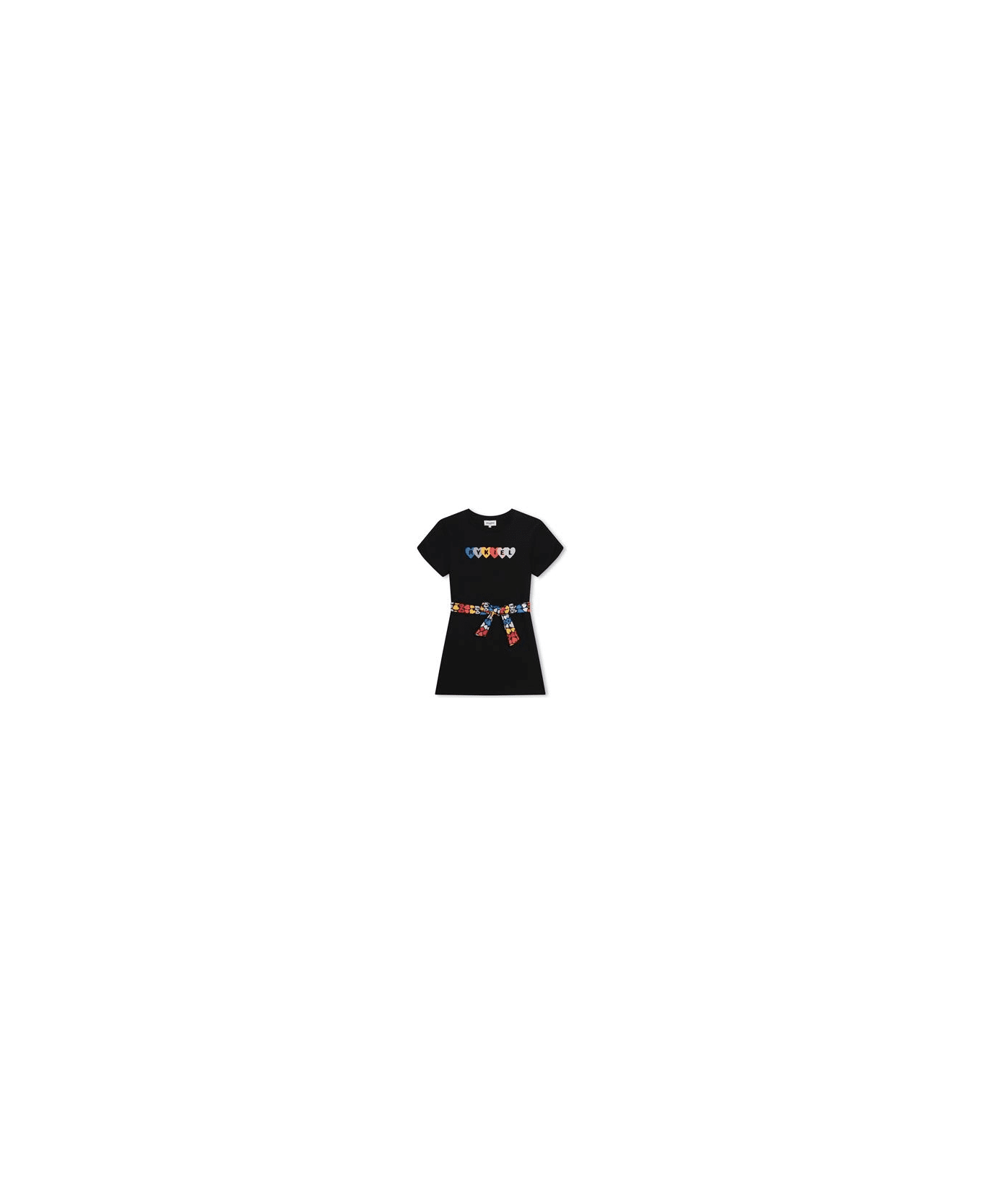 Sonia Rykiel Dress With Heart Motif - Black