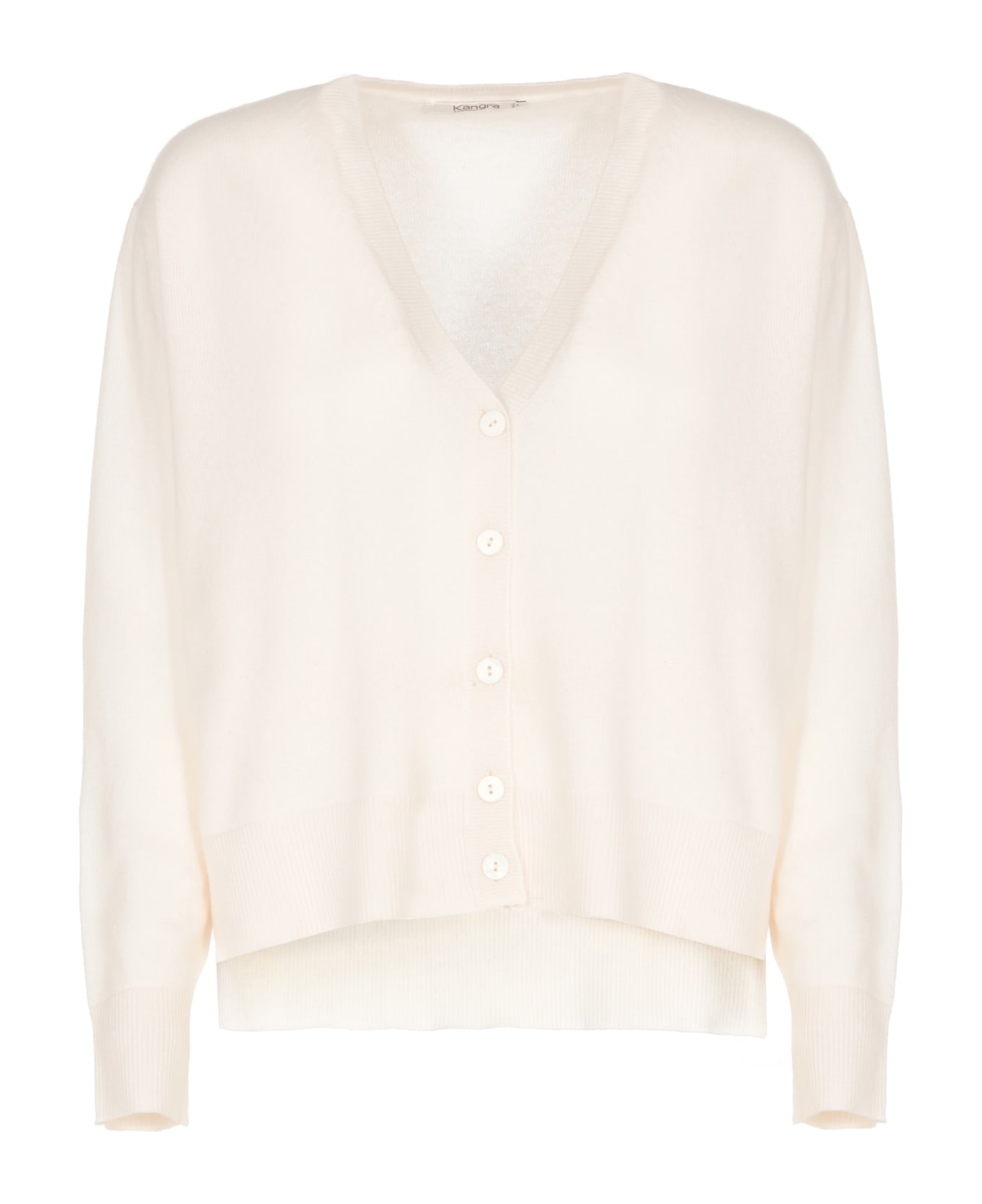 Kangra Cashmere Cardigan - White