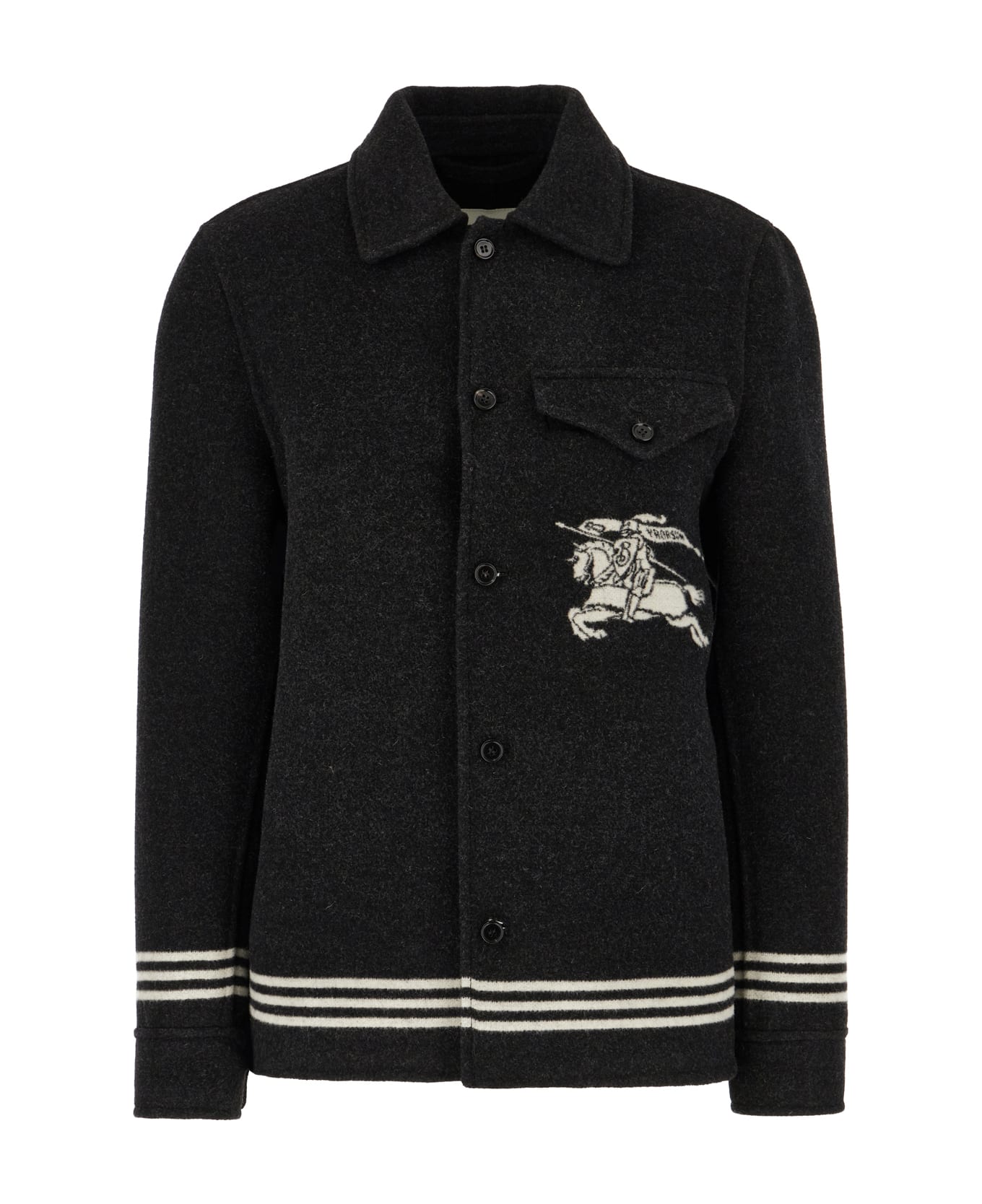 Burberry Black Wool Coat - BRISK