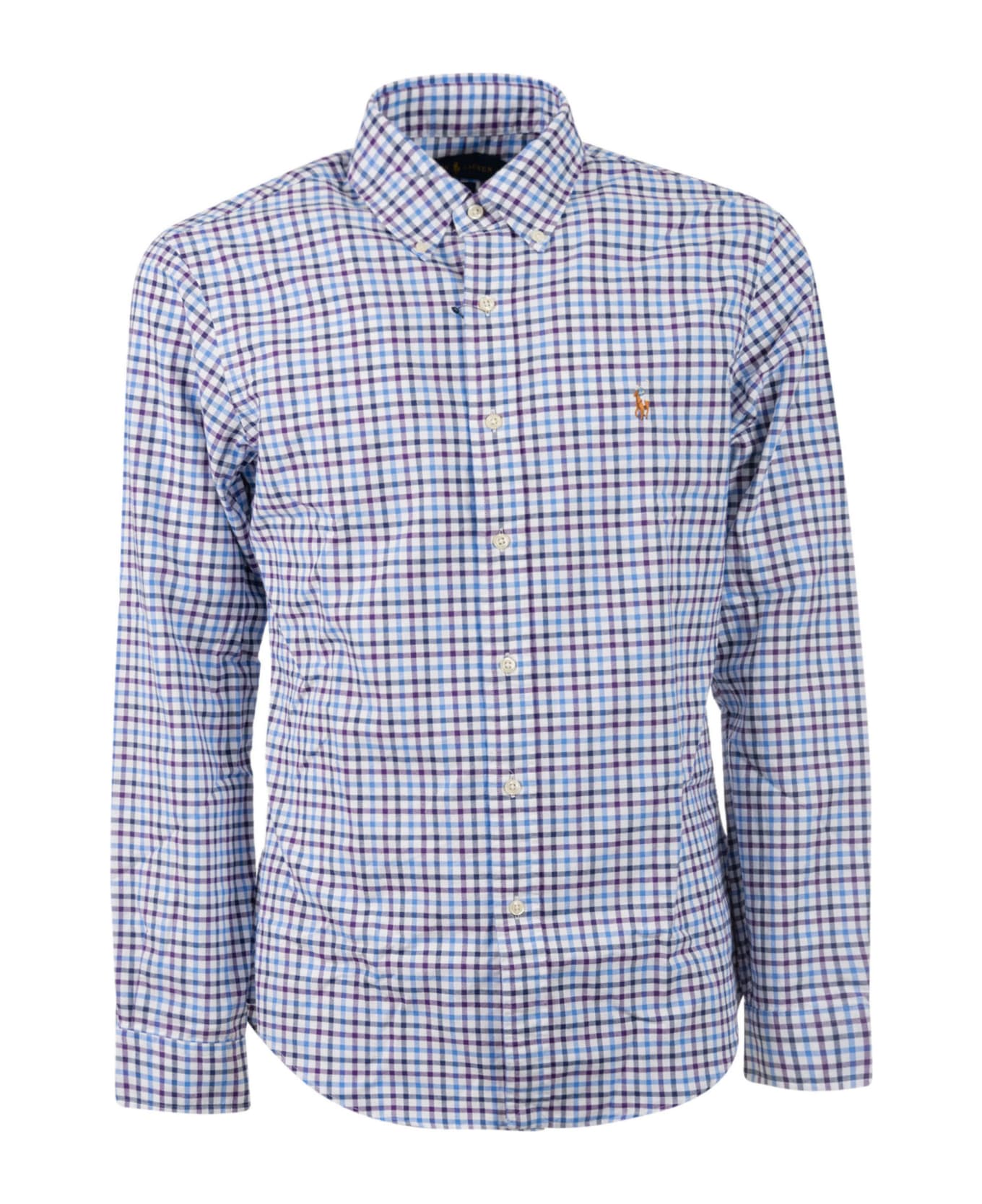 Ralph Lauren Checked Shirt - Wine Blue/Multicolor