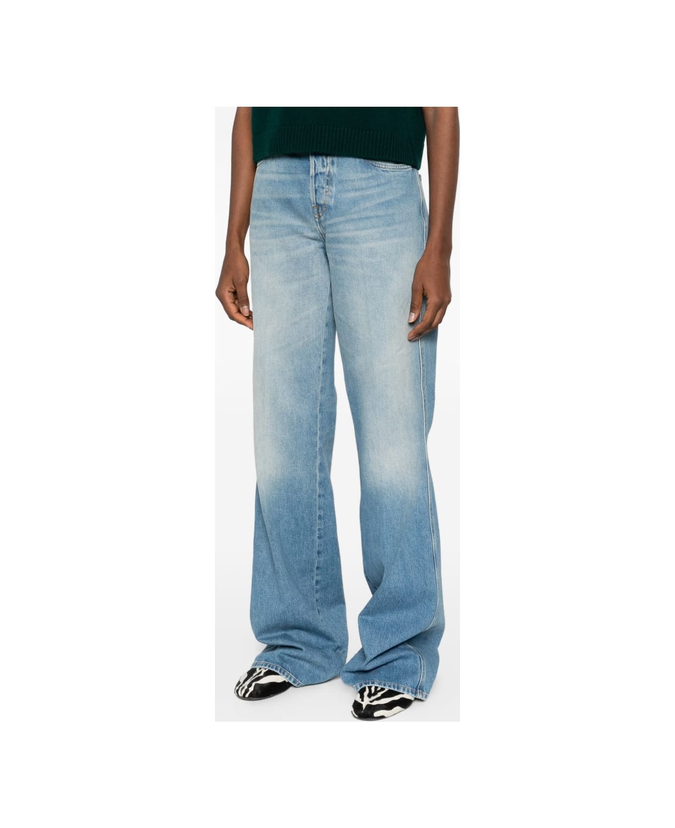 Gucci Denim Cotton Jeans - Blue