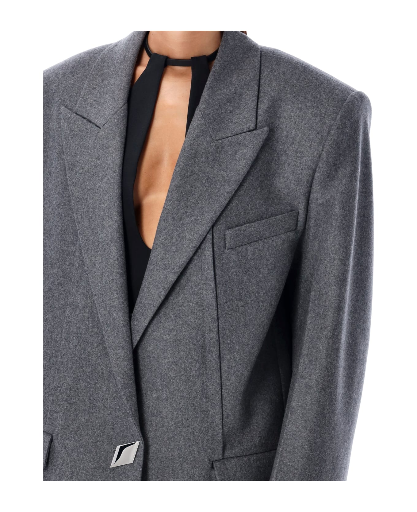 The Attico Oversized Blazer - GREY