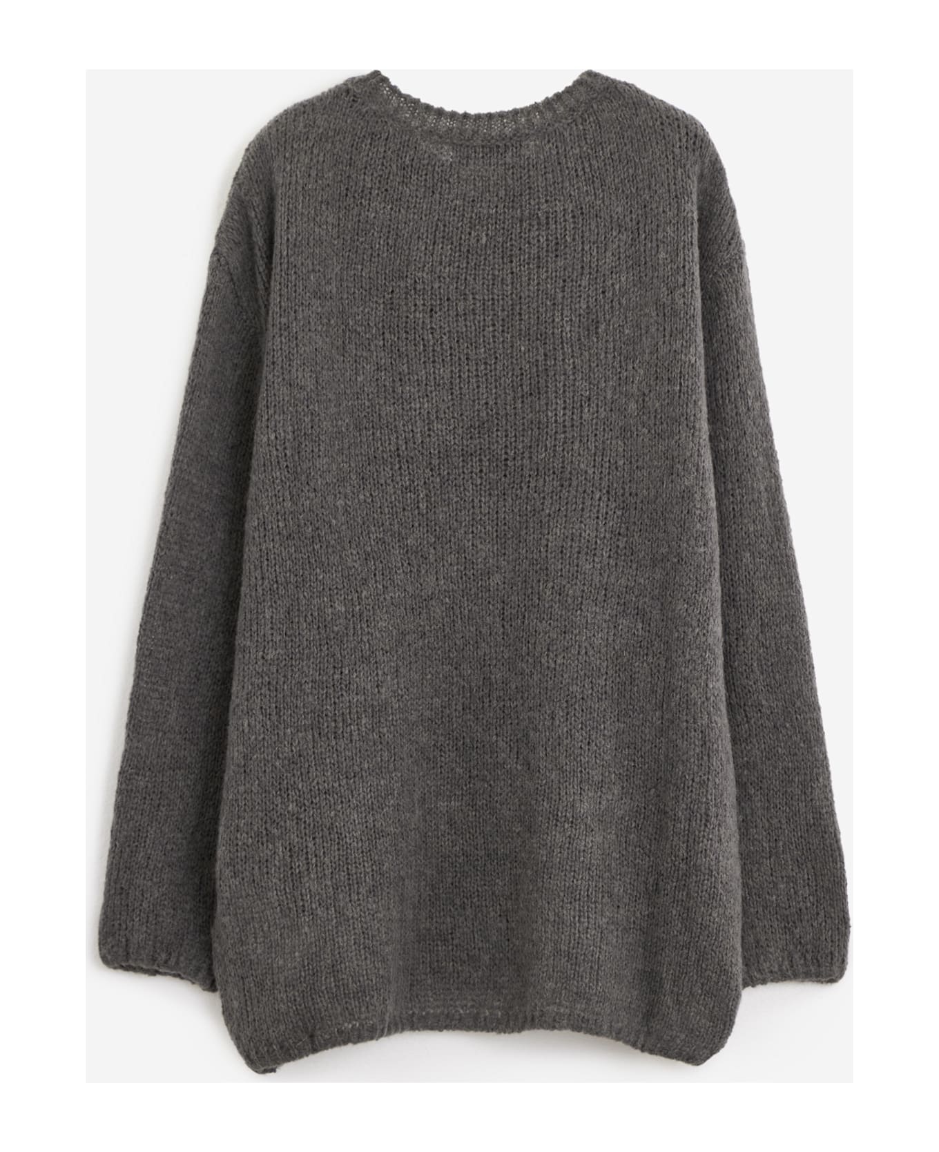 Our Legacy Popover Roundneck Knitwear - Falcon Grey Alpaca