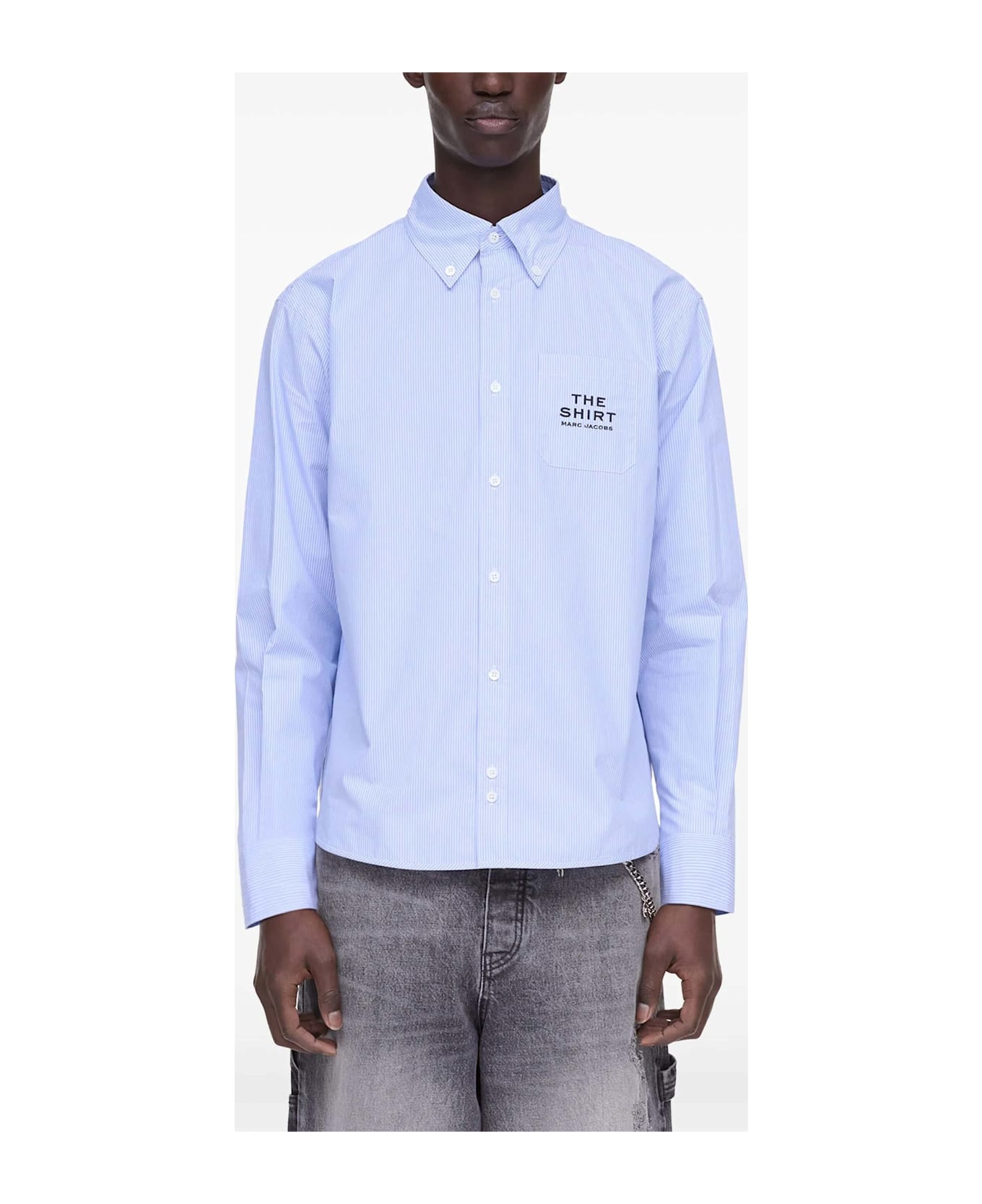 Marc Jacobs The Striped Shirt - Sky Blue
