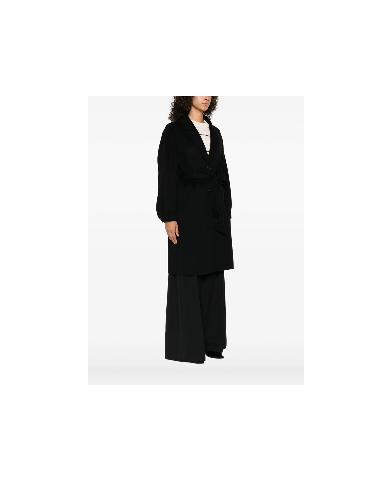 TwinSet Coat - BLACK