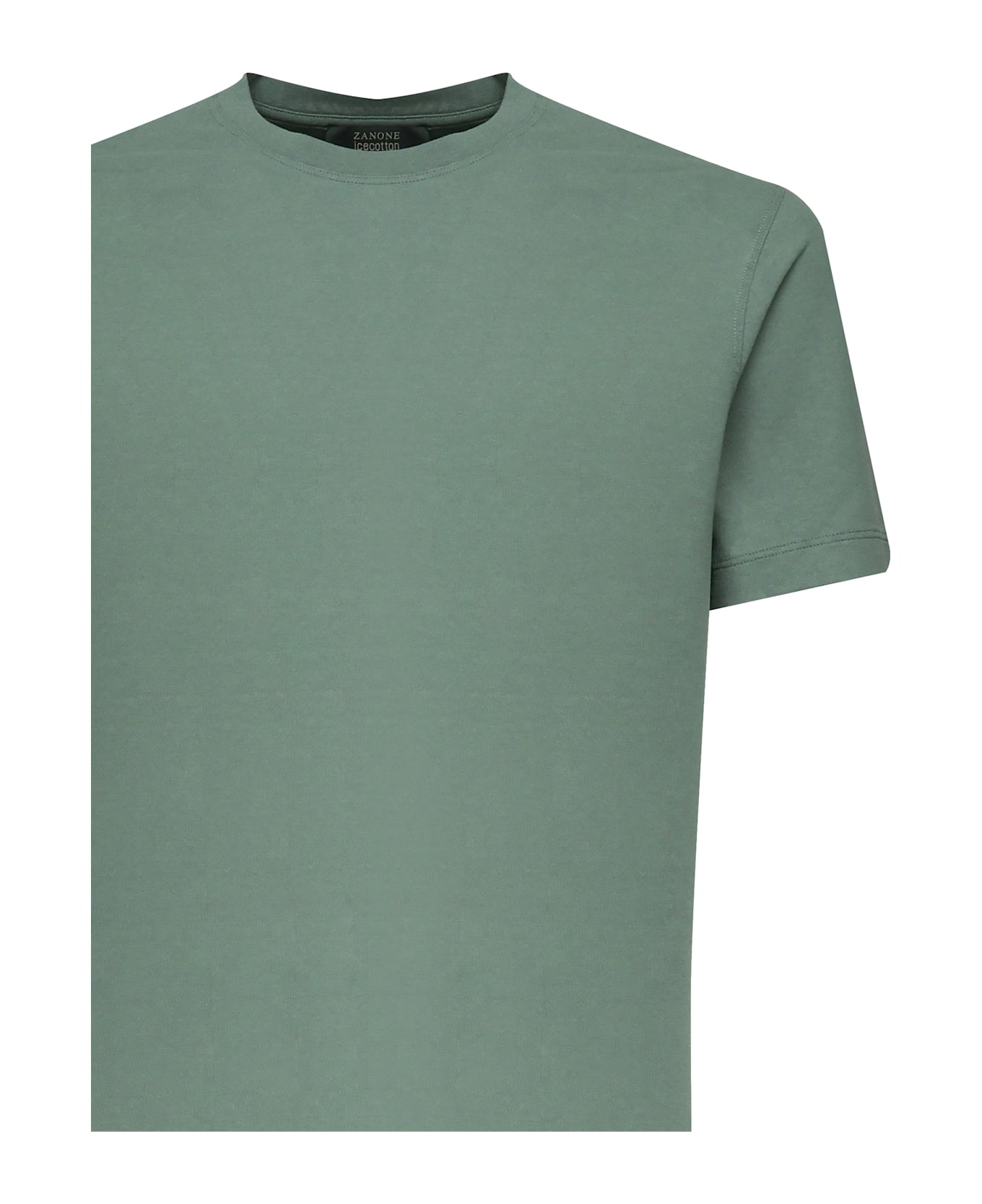 Zanone Cotton T-shirt - Green
