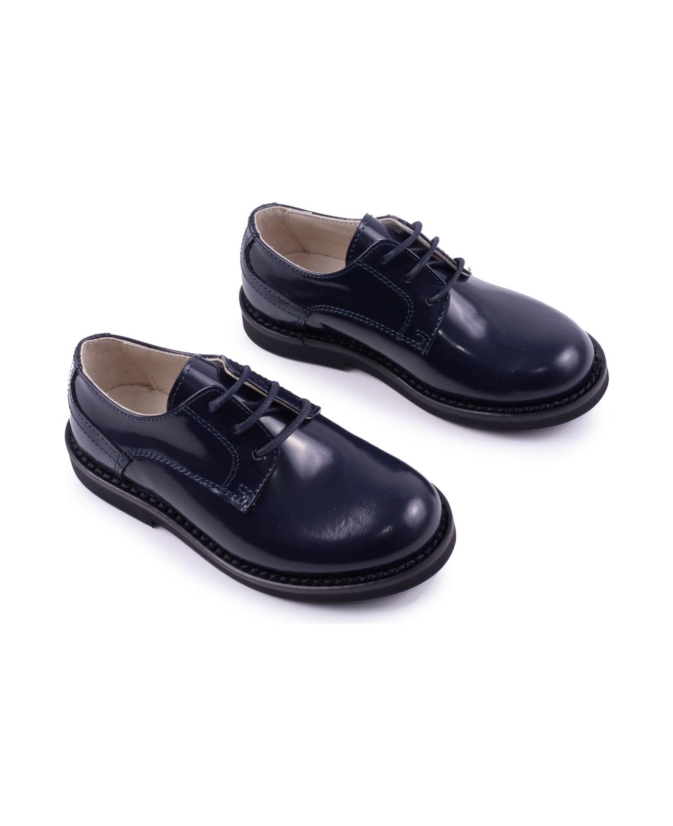 Andrea Montelpare Leather Shoes - Blue